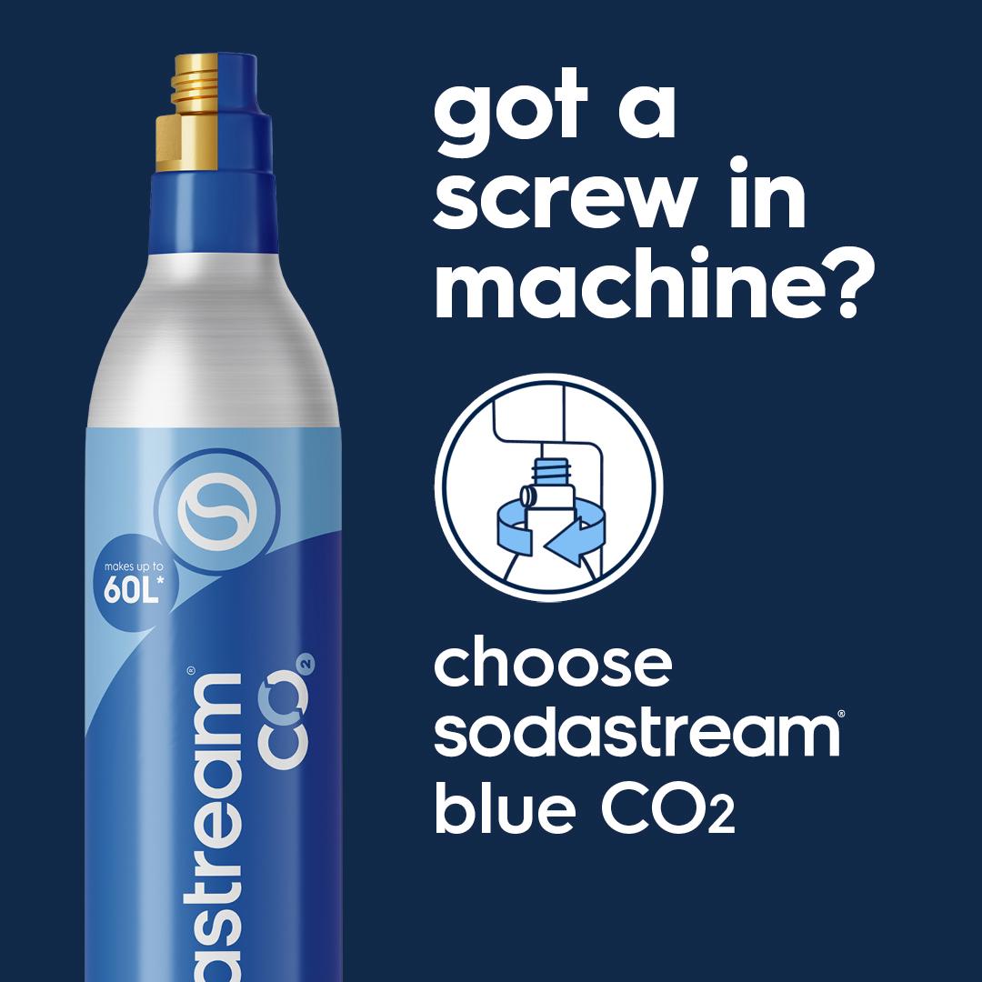 Sodastream CO2 gas cylinder Pink System Quick Connect 425g - British product