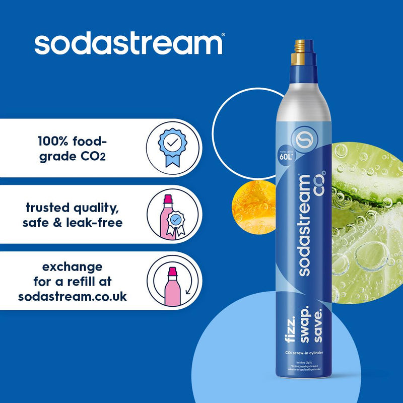 Sodastream blue CO2 gas cylinder 425g (British brand)