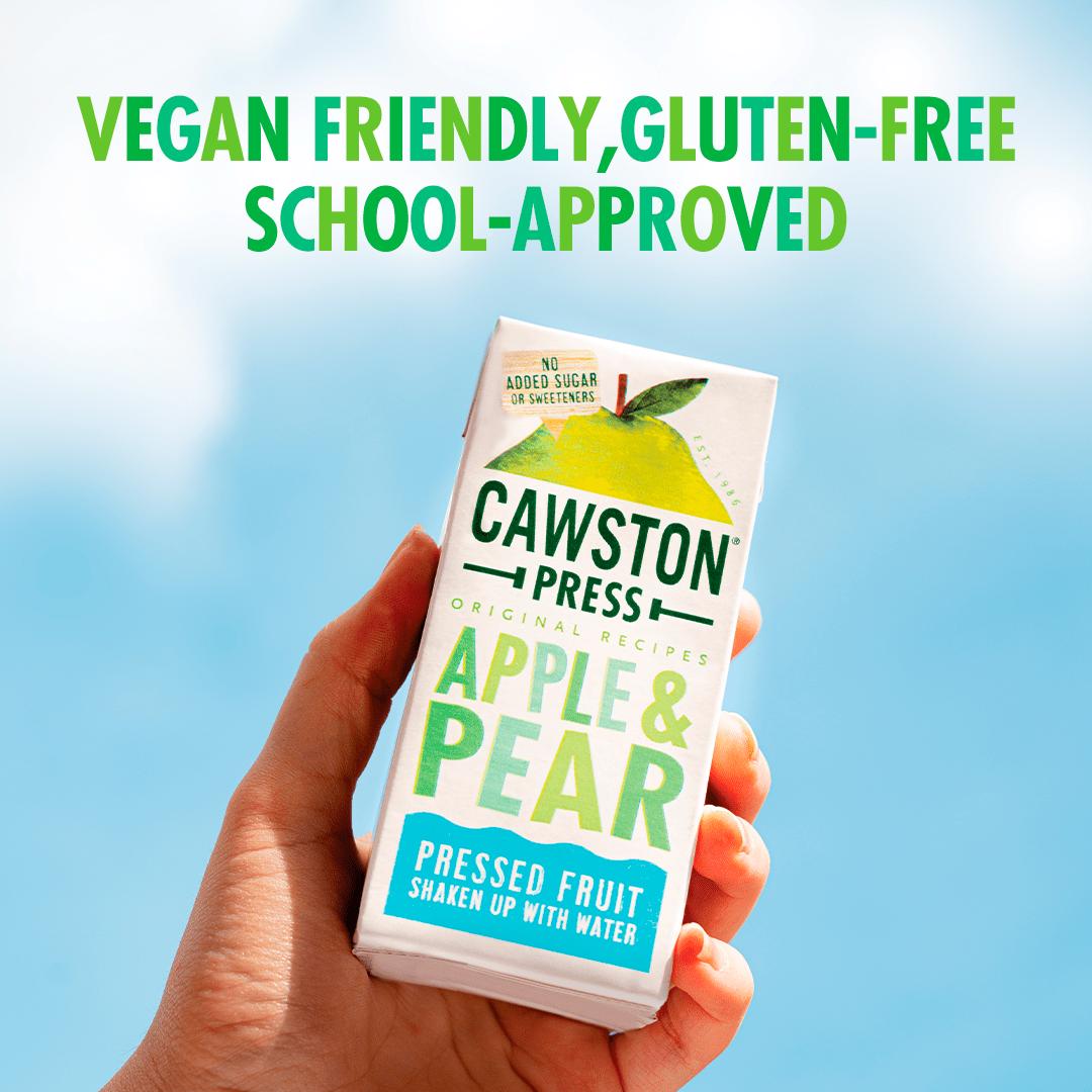Cawston Press apple and pear juice 3x200ml (British brand)