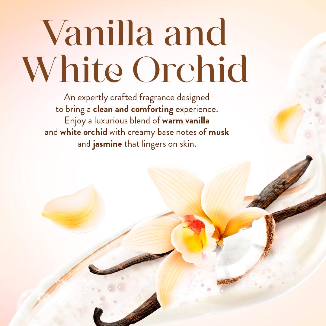 Imperial Leather Vanilla & White Orchid foaming bath soak 450ml, UK version