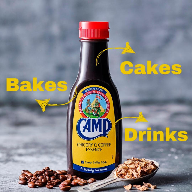 Camp coffee essence chicory and coffee 241ml bottle, imported from the UK