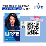Schwarzkopf Live Intense Blue Mercury hair dye kit - British product