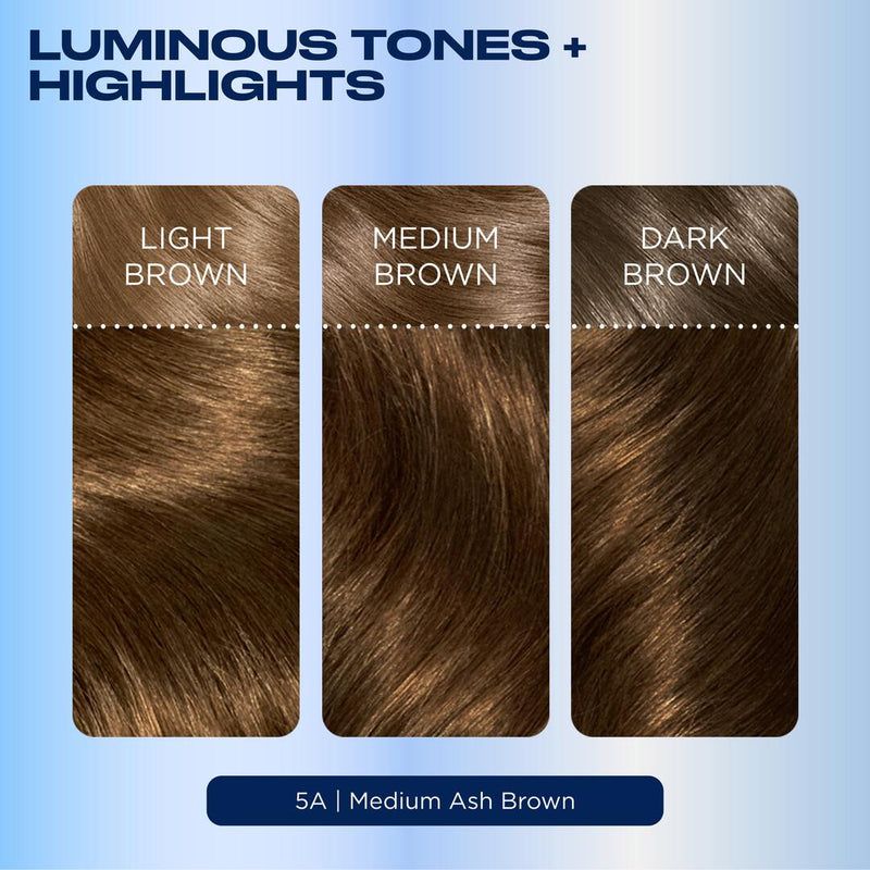 Clairol Nice'N Easy 5A Medium Ash Brown hair dye - British product