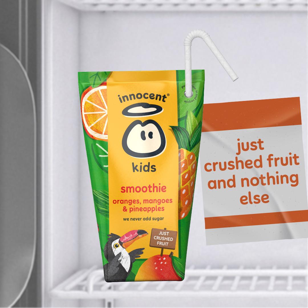 Innocent kids smoothie oranges mango pineapple 10x150ml - British product