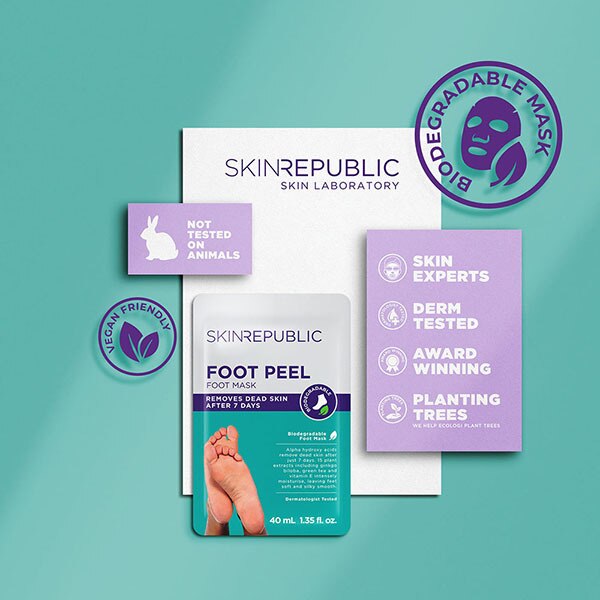 Skin Republic Foot Peel Mask with Foot Socks 40g GOODS Superdrug   