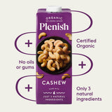 Plenish organic cashew drink long life 1L, UK version