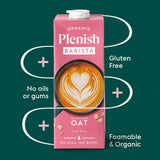 Plenish organic oat barista drink 1L, UK version