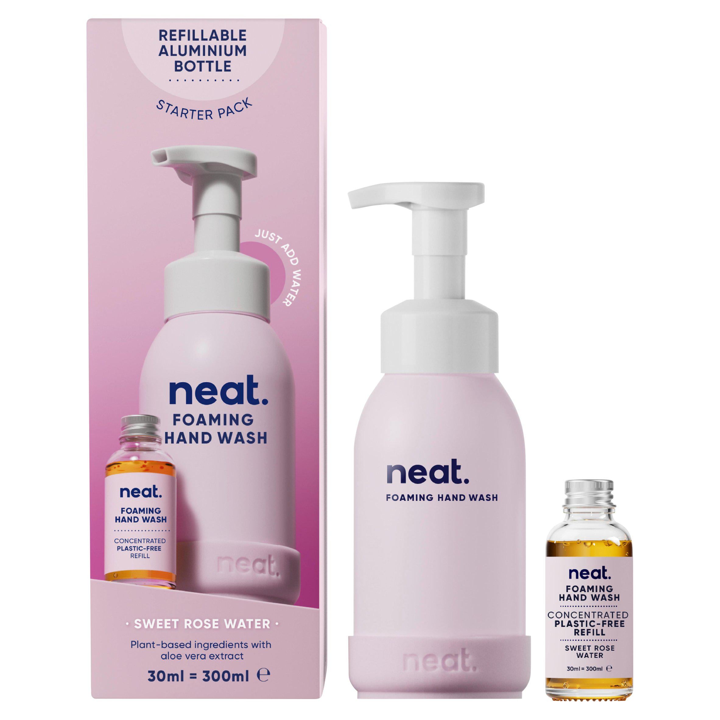 Neat Sweet Rose Water Foaming Hand Wash 30ml GOODS Sainsburys   