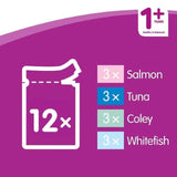 Whiskas 1+ Adult Wet Cat Food Pouches Fish Favourites in Jelly   12 x 85g GOODS M&S   