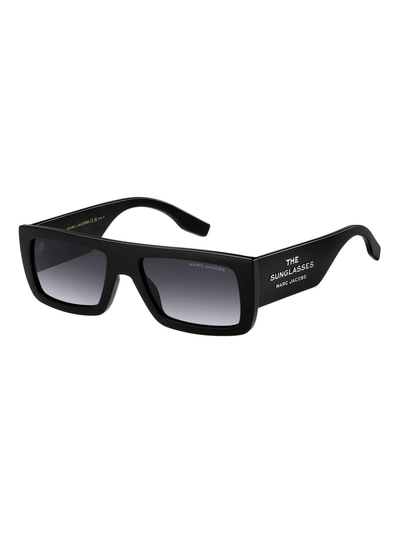 Marc Jacobs black rectangular flap top sunglasses, UK version