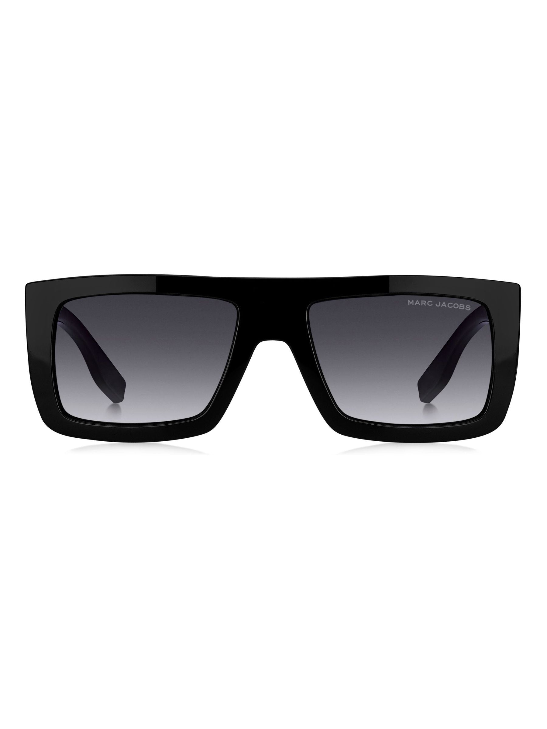 Marc Jacobs black rectangular flap top sunglasses, UK version