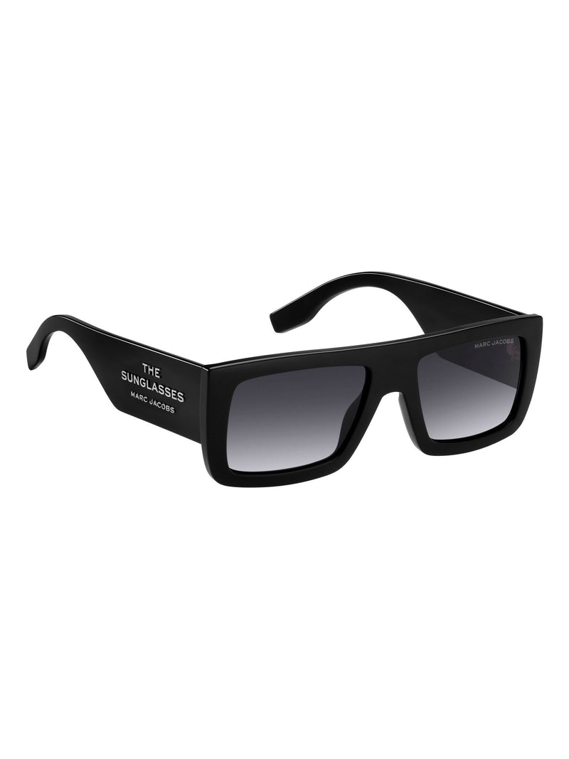 Marc Jacobs black rectangular flap top sunglasses, UK version