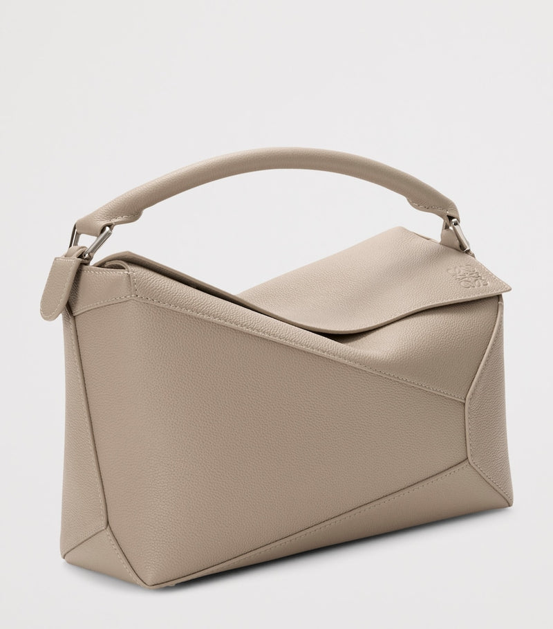 LOEWE medium Puzzle Edge top-handle leather handbag - British product