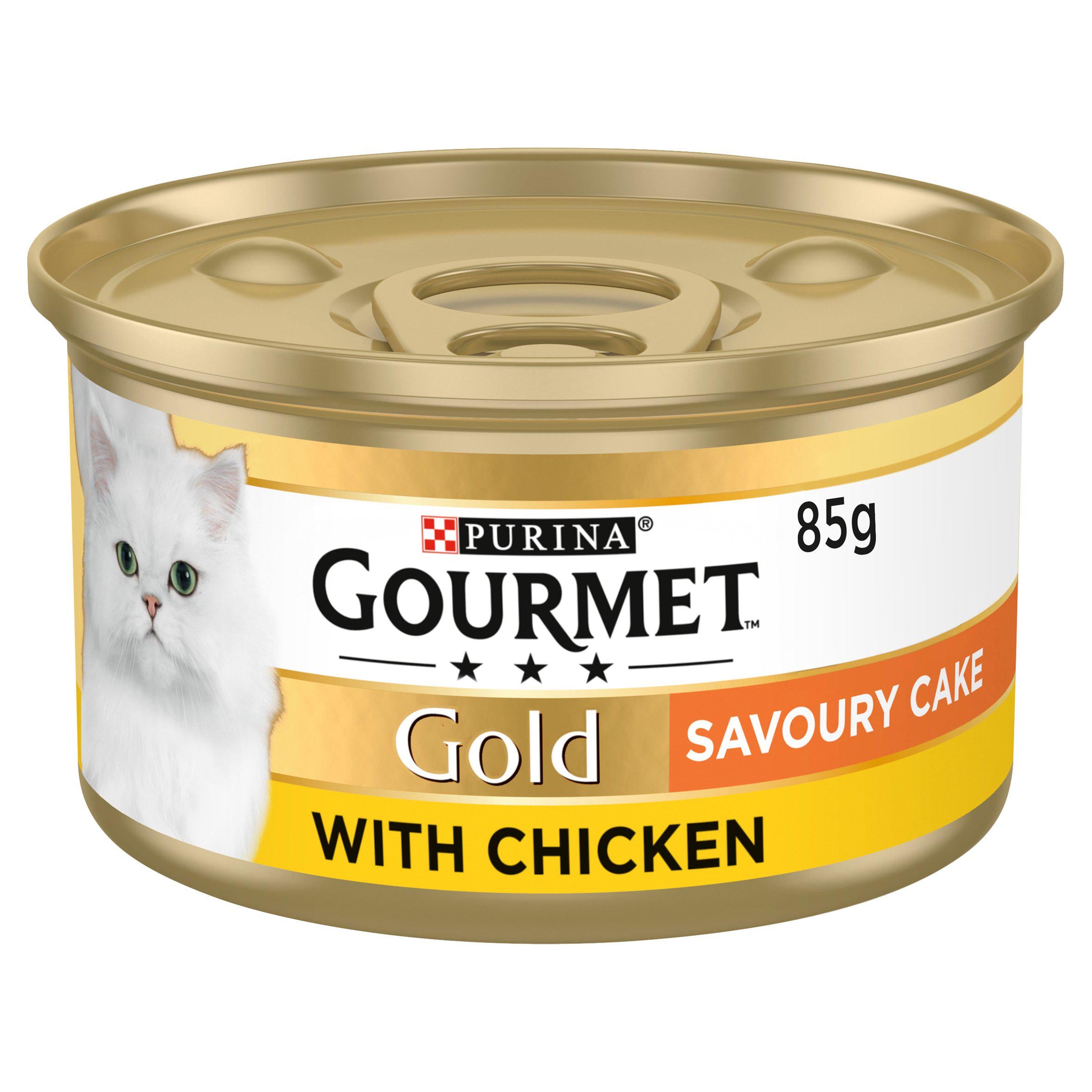 Gourmet Gold Tinned Cat Food Savoury Cake Chicken 85g GOODS Sainsburys   