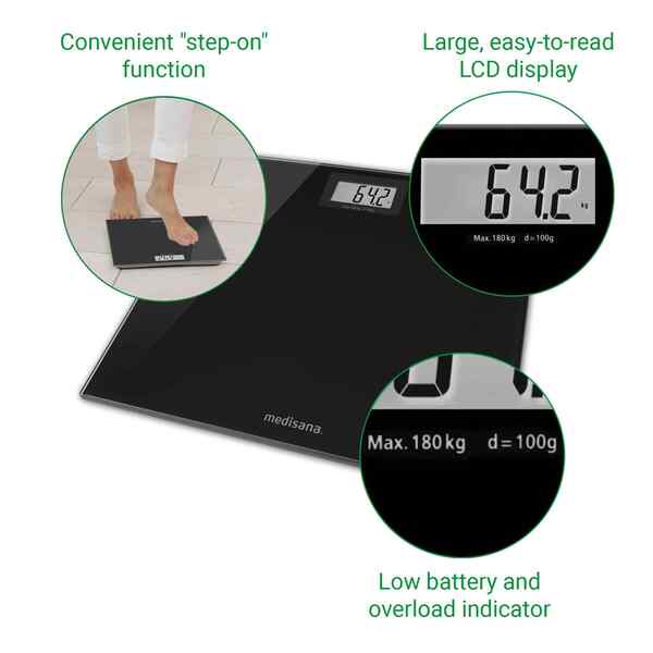 Medisana PS 402 digital glass scale (British brand)