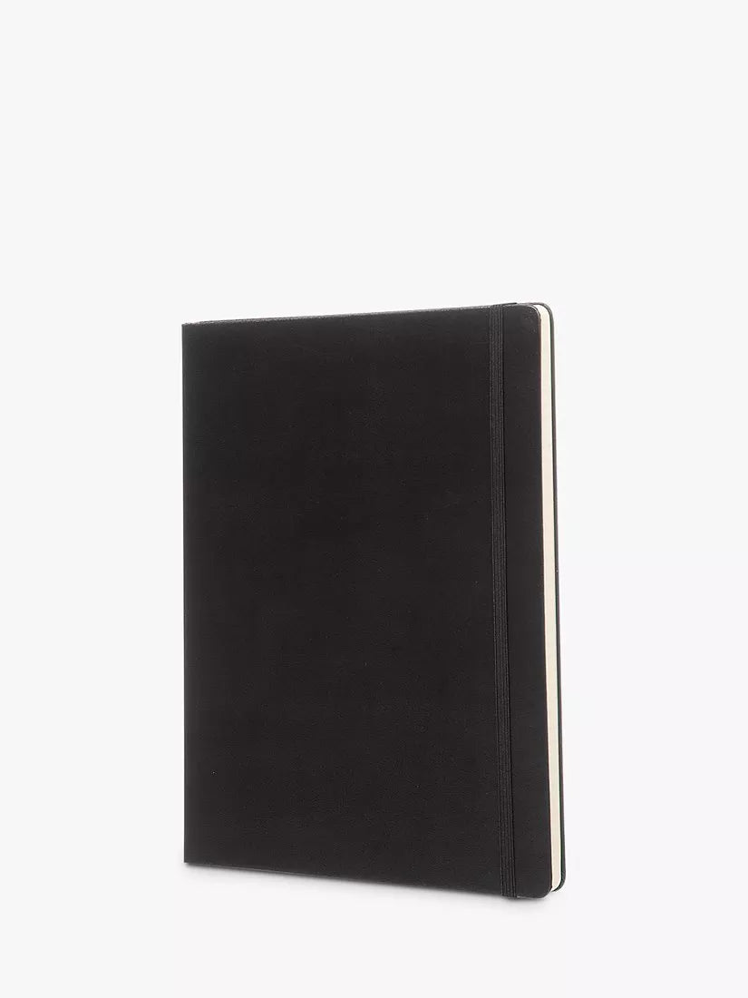 Moleskine extra large hard cover lined notebook black, UK version