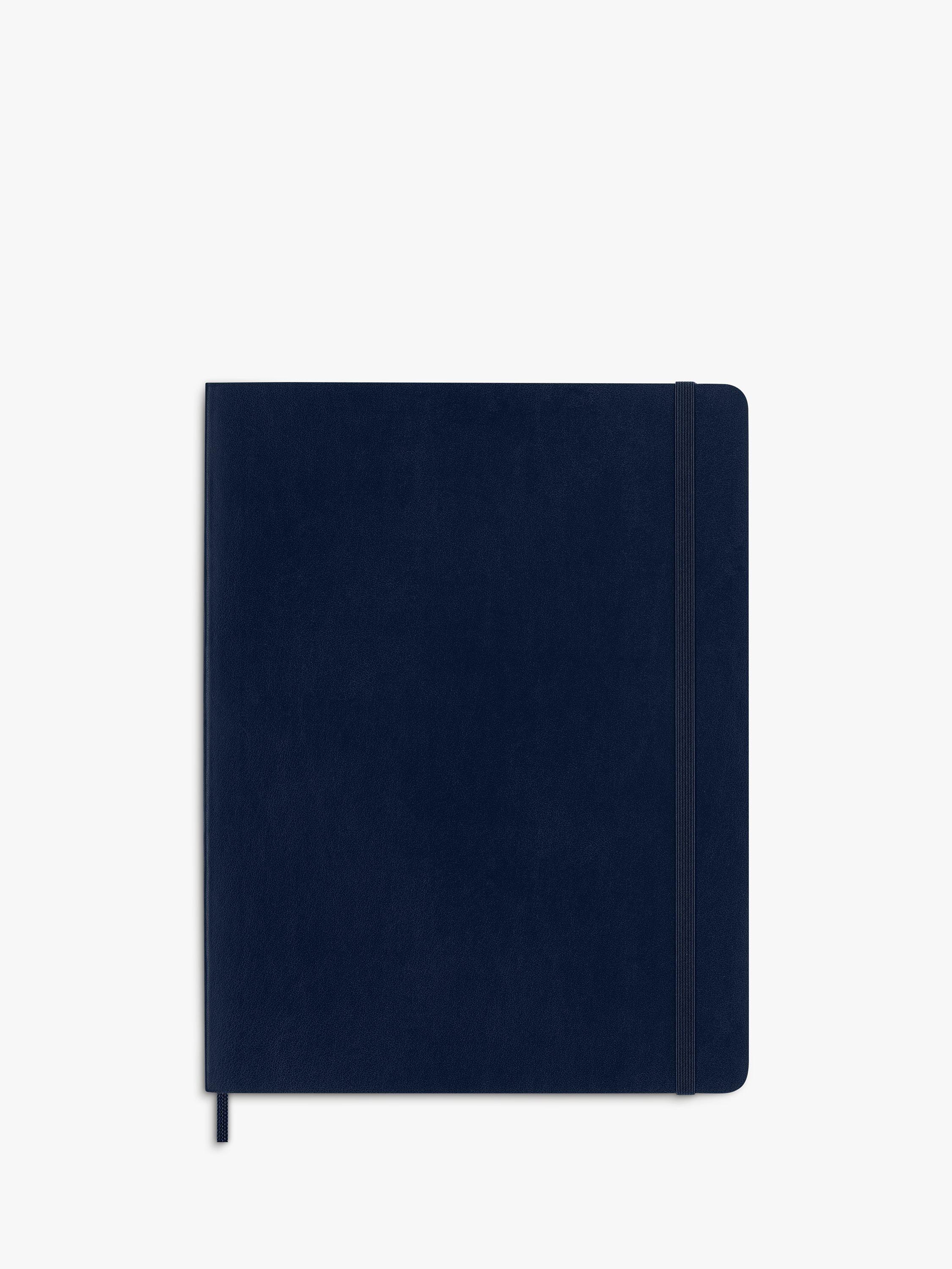 Moleskine extra large lined notebook sapphire blue, UK version
