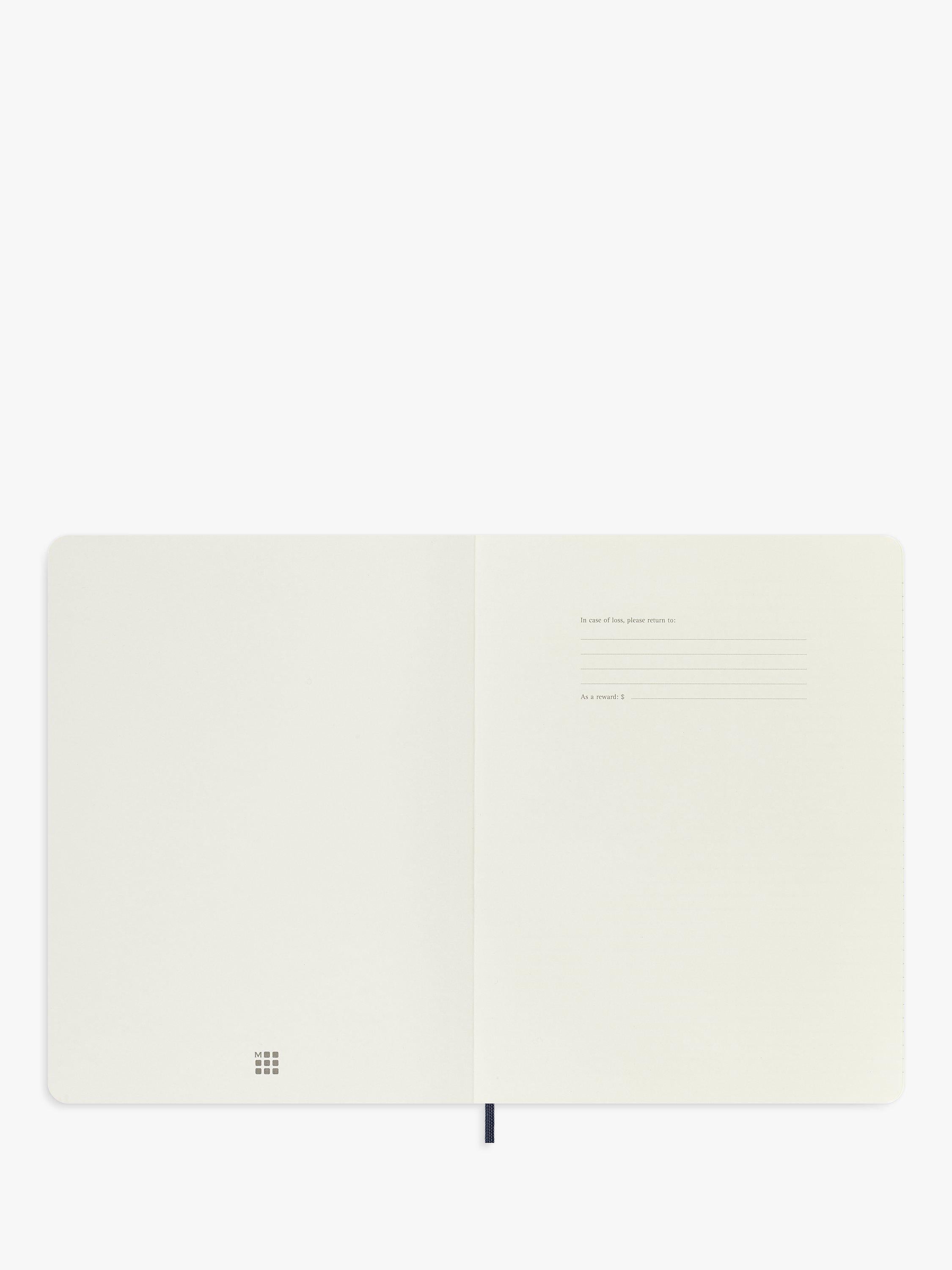 Moleskine extra large lined notebook sapphire blue, UK version