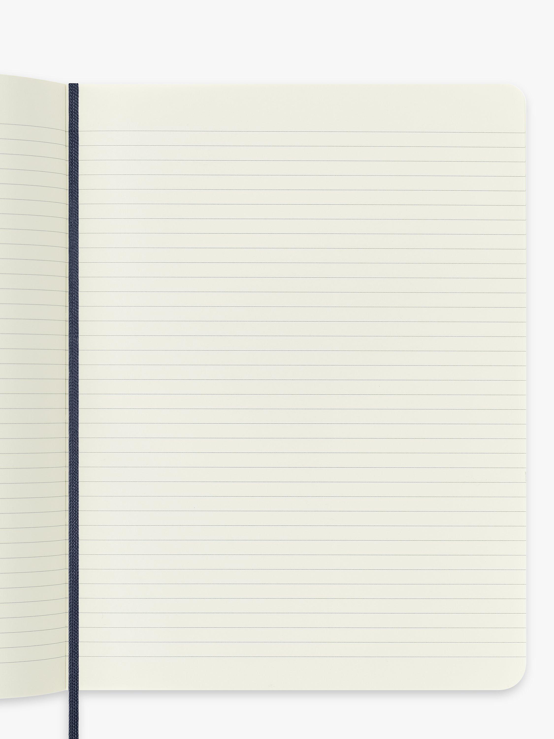 Moleskine extra large lined notebook sapphire blue, UK version