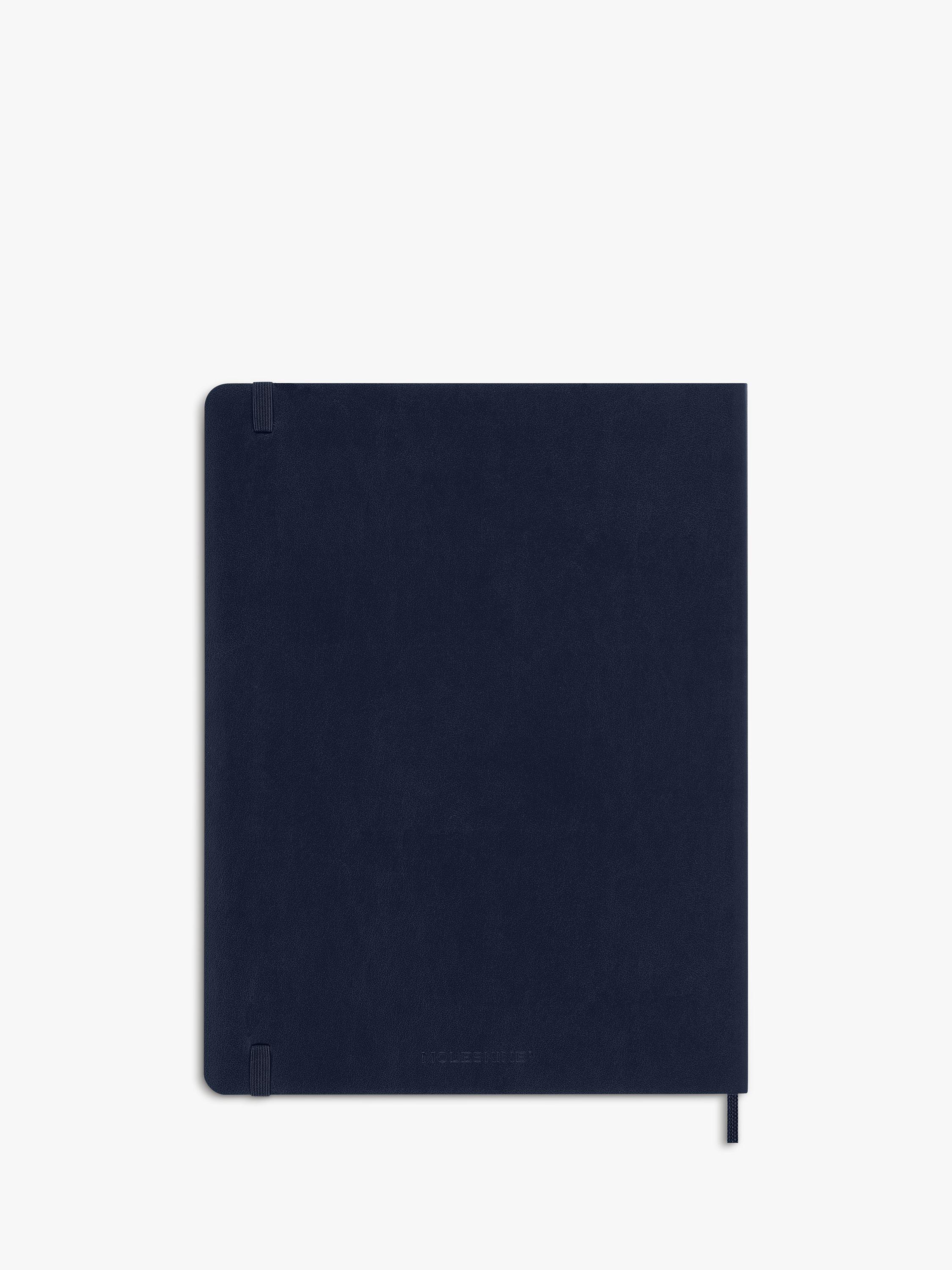 Moleskine extra large lined notebook sapphire blue, UK version