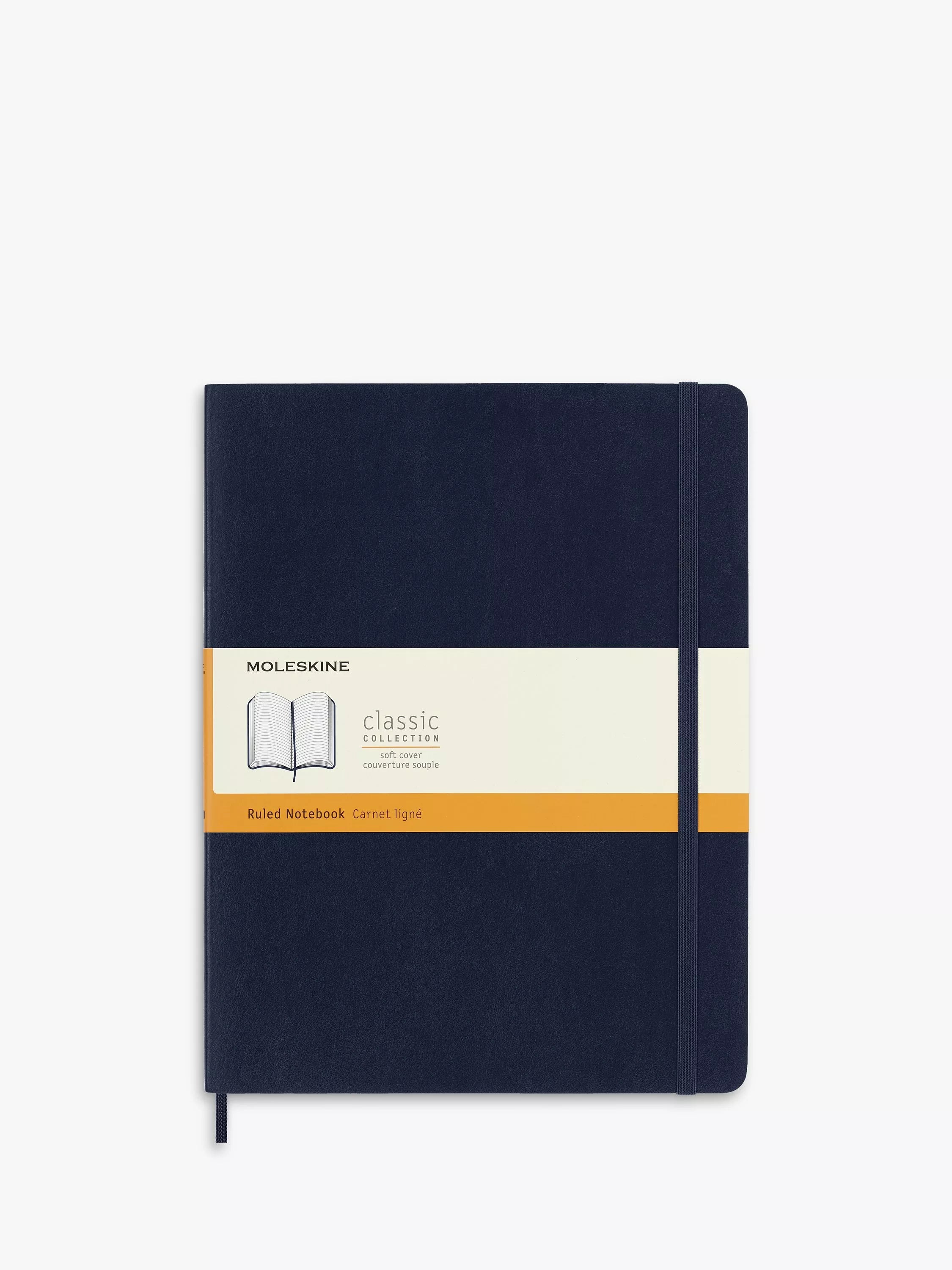 Moleskine extra large lined notebook sapphire blue, UK version