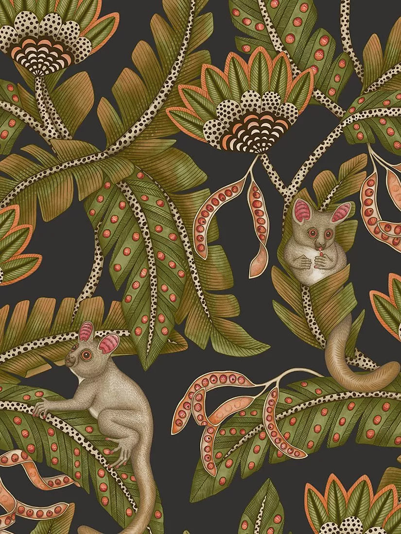 Cole & Son Bush Baby wallpaper 10m roll (British brand)