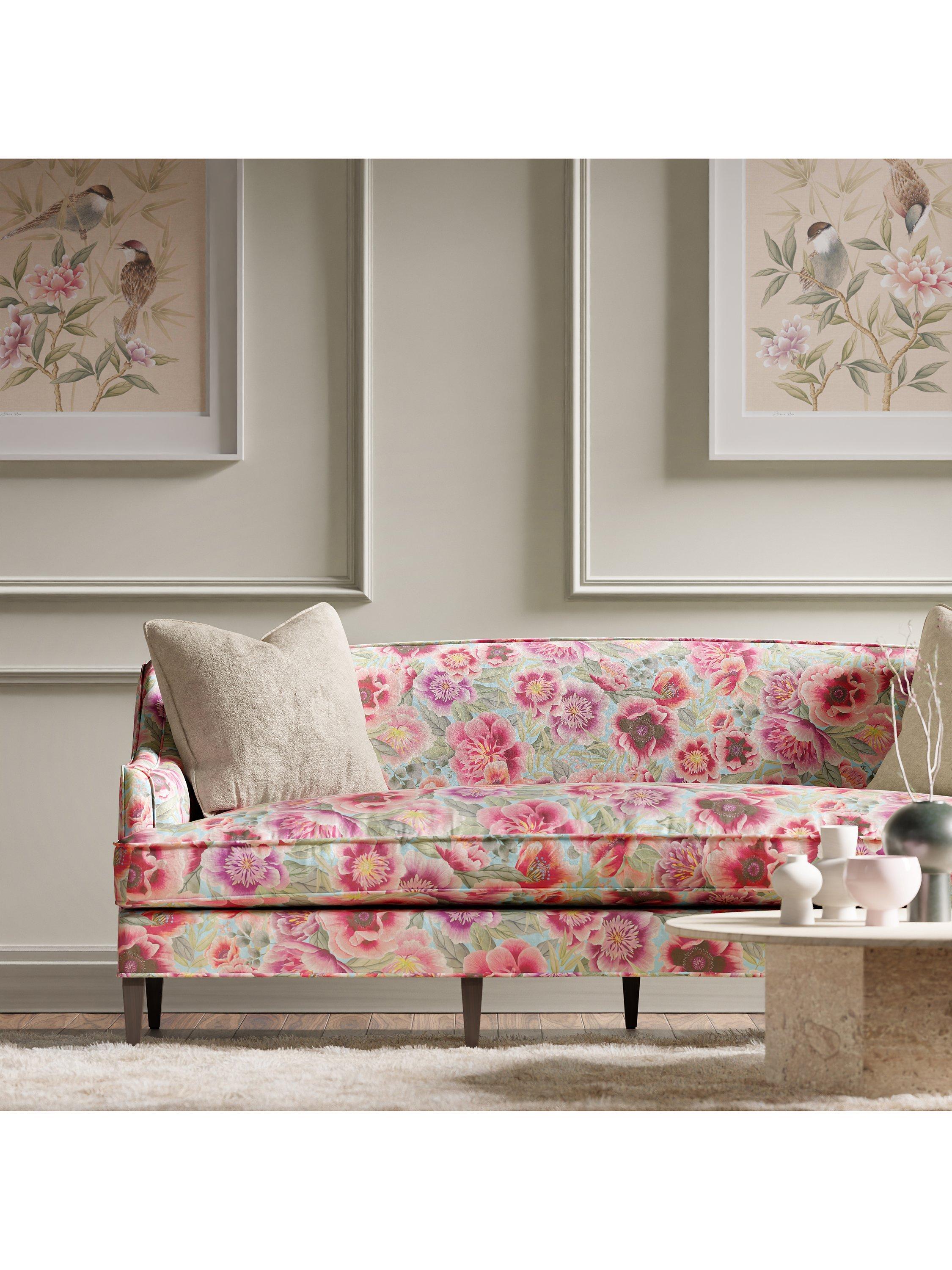 Harlequin Marsha velvet furnishing fabric - British product