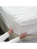 Dreamland organic cotton heated mattress protector double white - British product
