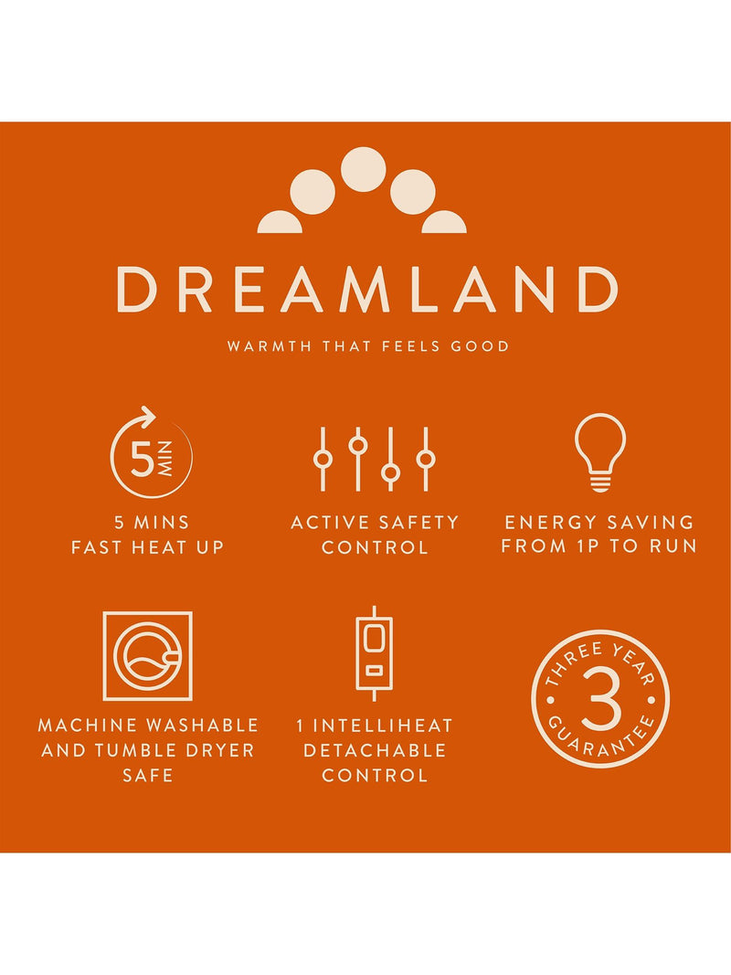 Dreamland Heated Multi Pad Grey - British product