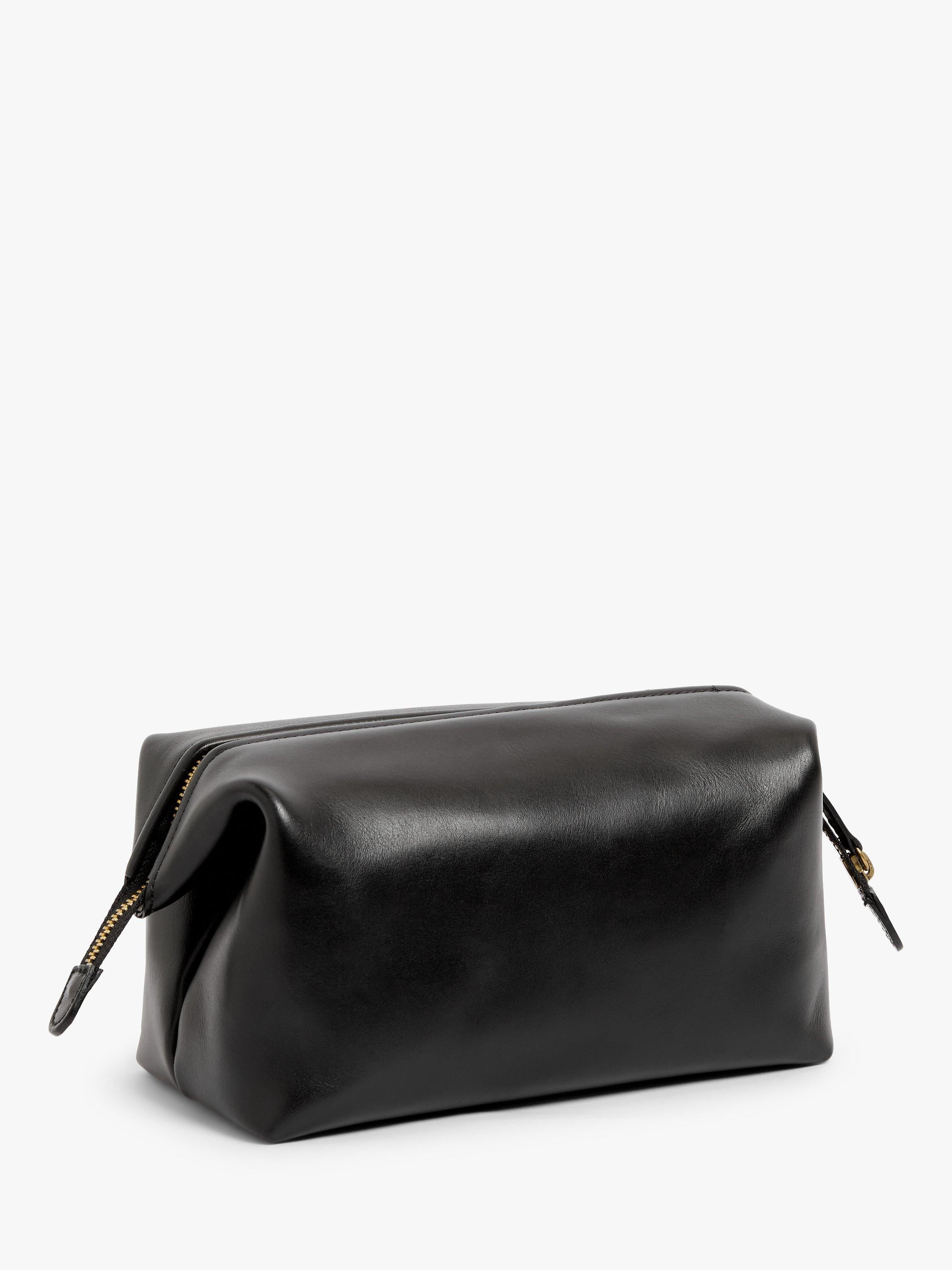 John Lewis leather wash bag made in Italy, imported from the UK