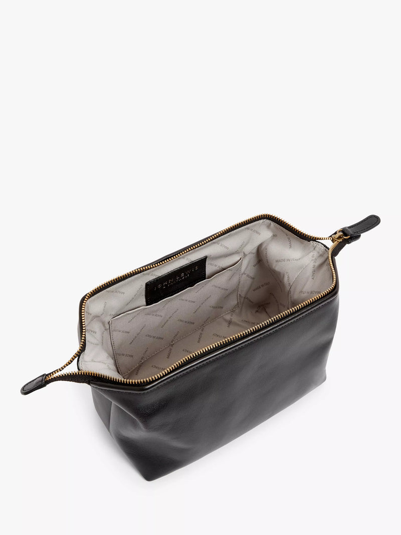 John Lewis leather wash bag made in Italy, imported from the UK