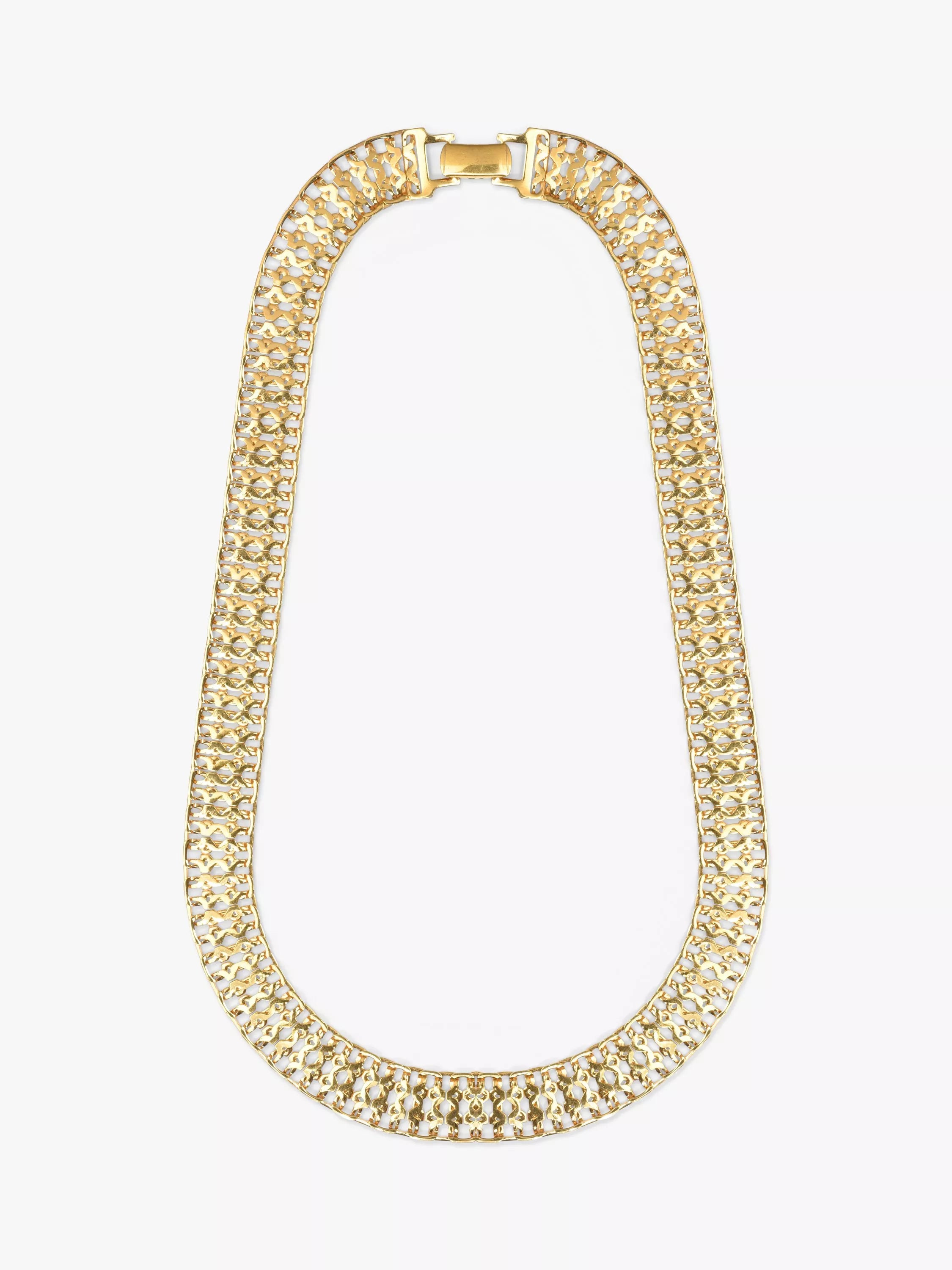 Eclectica pre-loved Monet chain necklace 22ct gold plated 43cm - British product