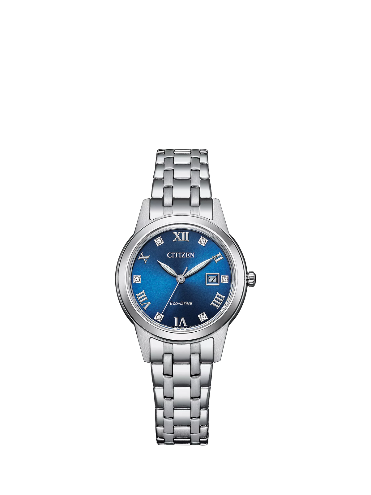 Citizen women's watch Silhouette Crystal Eco-Drive 28mm, imported from the UK