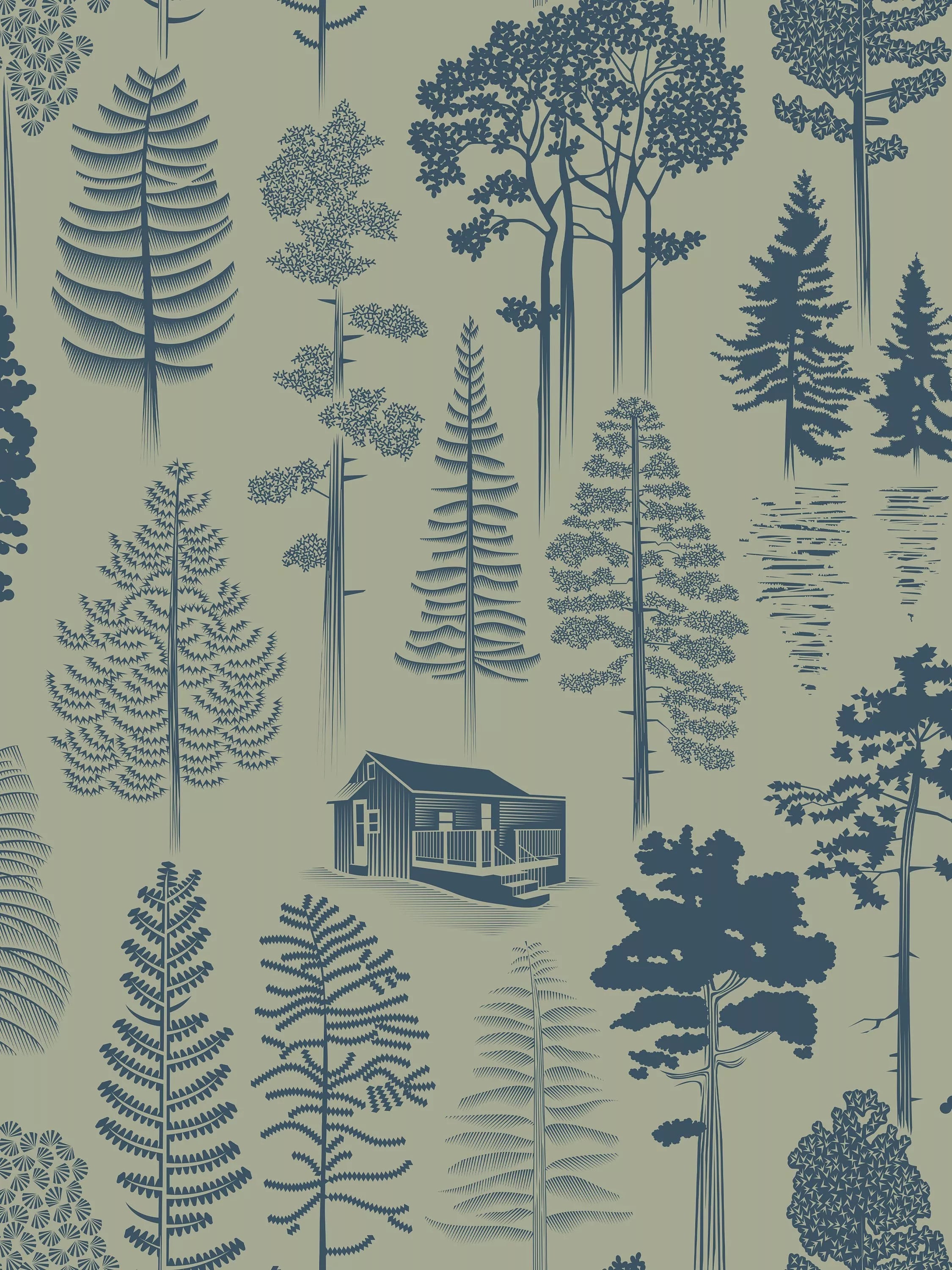 Mini Moderns Catskills Wallpaper, MMTLG01BL