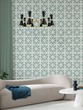 Mini Moderns Breeze wallpaper geometric trellis matte finish - British product