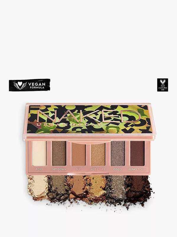 Travel-Sized Vegan Eyeshadow Palette with 6 Olive-Toned Neutral Shades