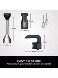 Ninja 2-in-1 immersion blender mixer silver black, imported from UK