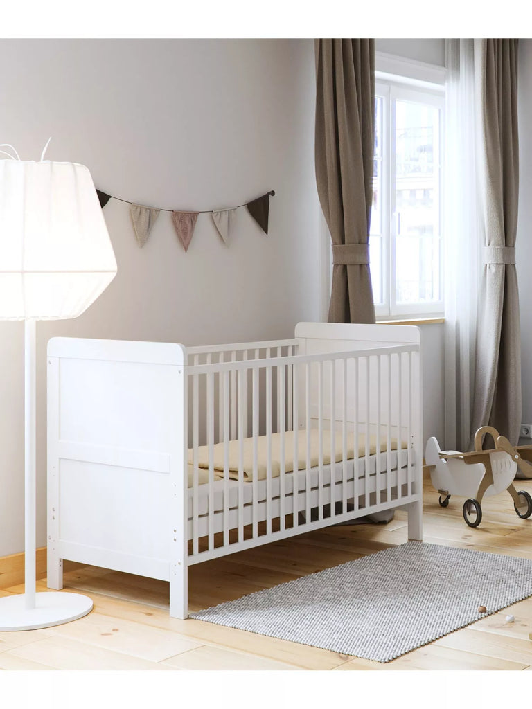 Little Acorns Classic Cot Bed, White