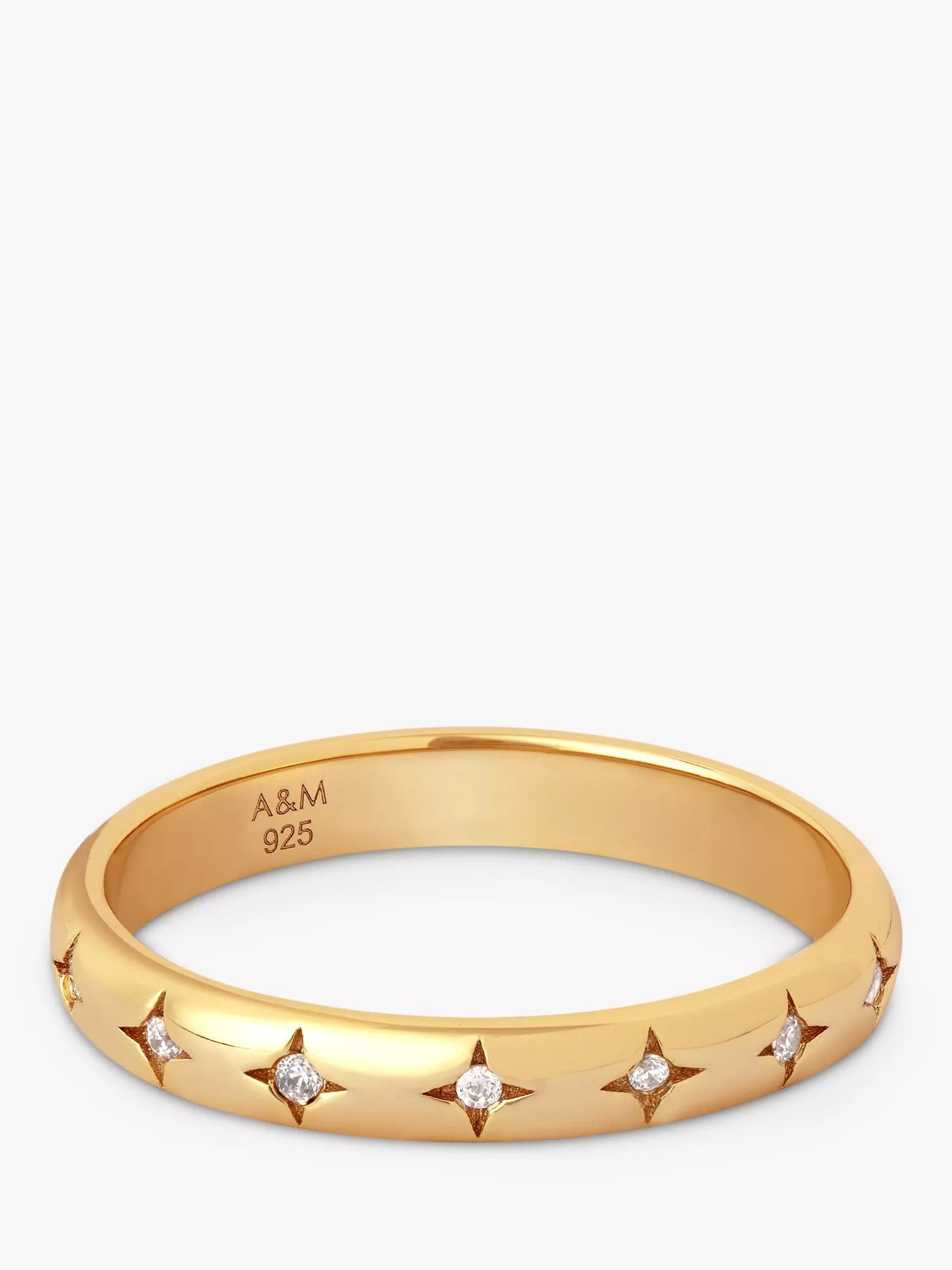 Astrid & Miyu Cosmic Star band ring 3mm - British product