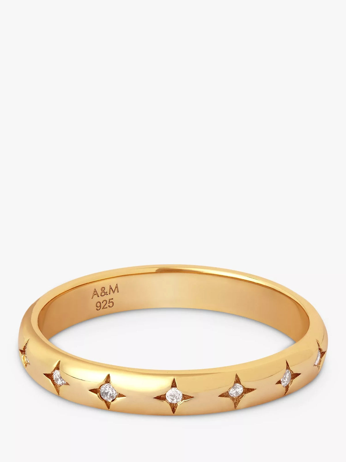 Astrid & Miyu Cosmic Star band ring 3mm - British product