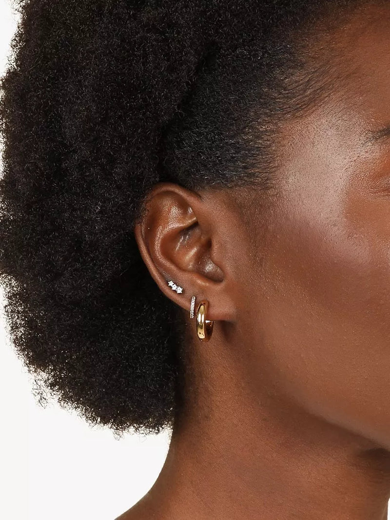 Astrid & Miyu medium gold hoop earrings - British product