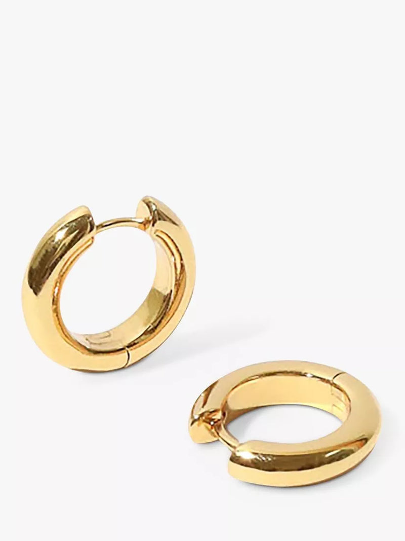 Astrid & Miyu medium gold hoop earrings - British product