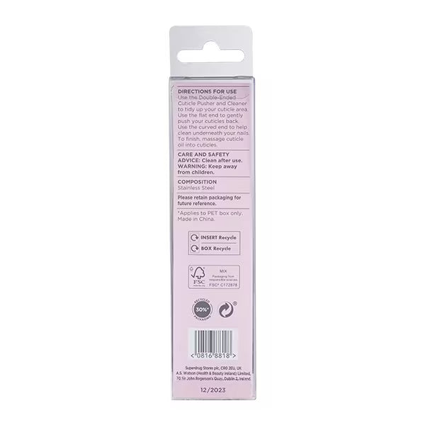 Studio London Cuticle Pusher Cleaner cosmetic tool (British brand)