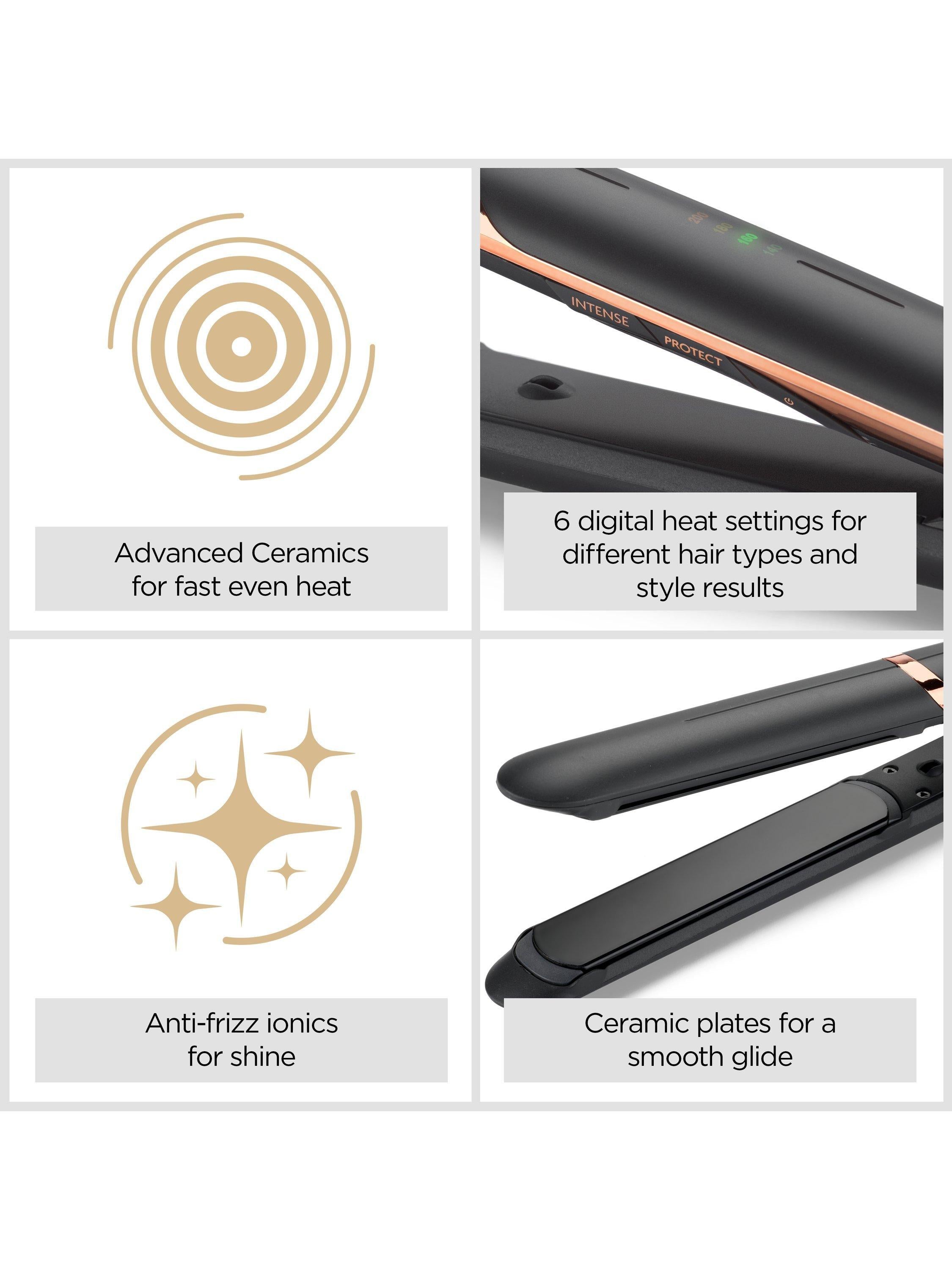 BaByliss Smooth Pro 235 hair straightener, black (British brand)
