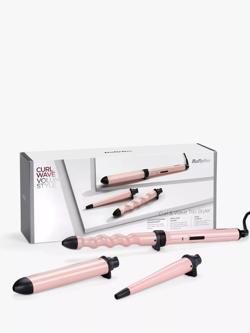 BaByliss hair styler Curl & Wave Trio - British product