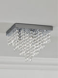 Chrome Elena 3 light flush ceiling light (British brand)