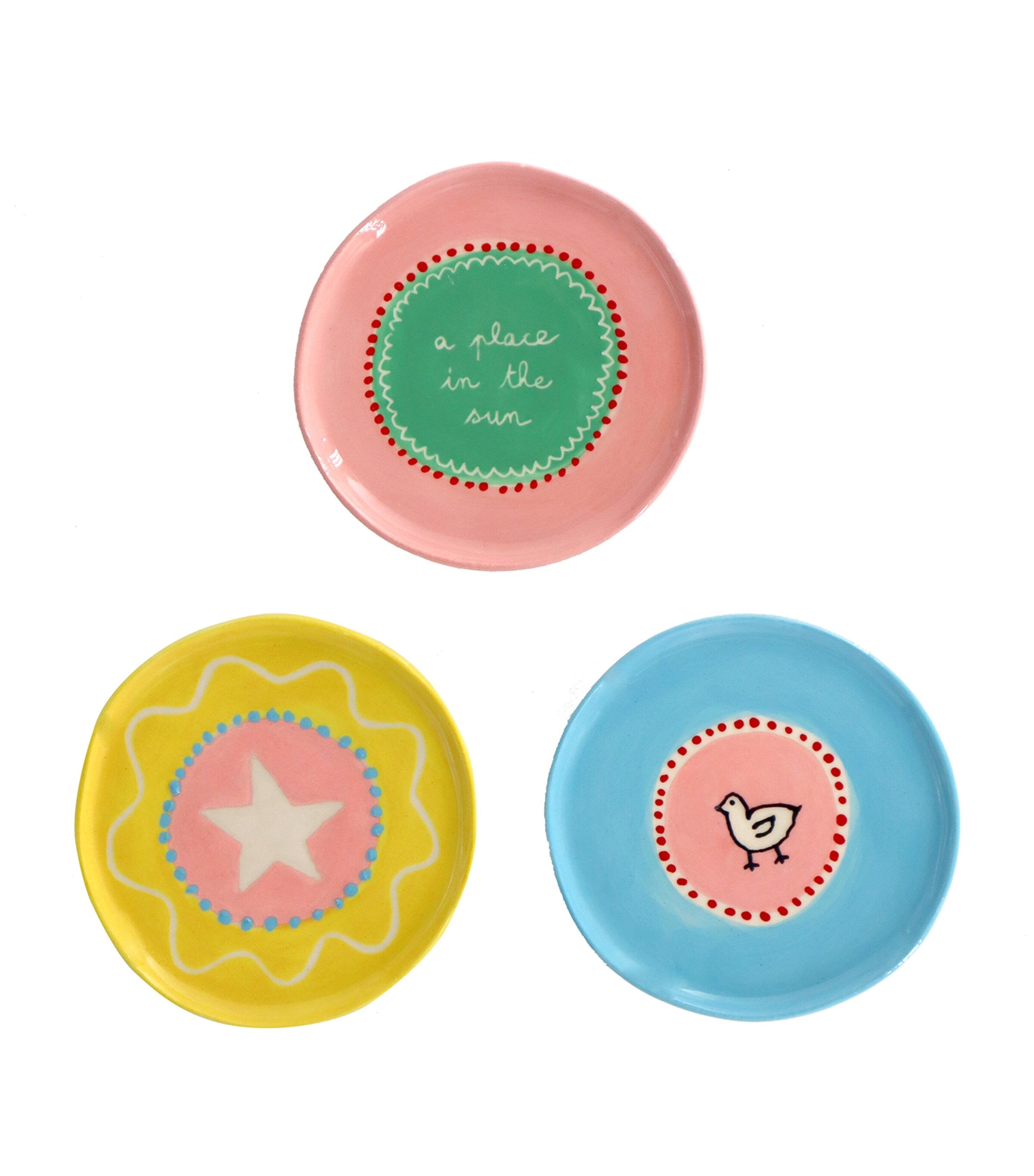 Laetitia Rouget A Place in the Sun jewellery plates 10cm, UK version