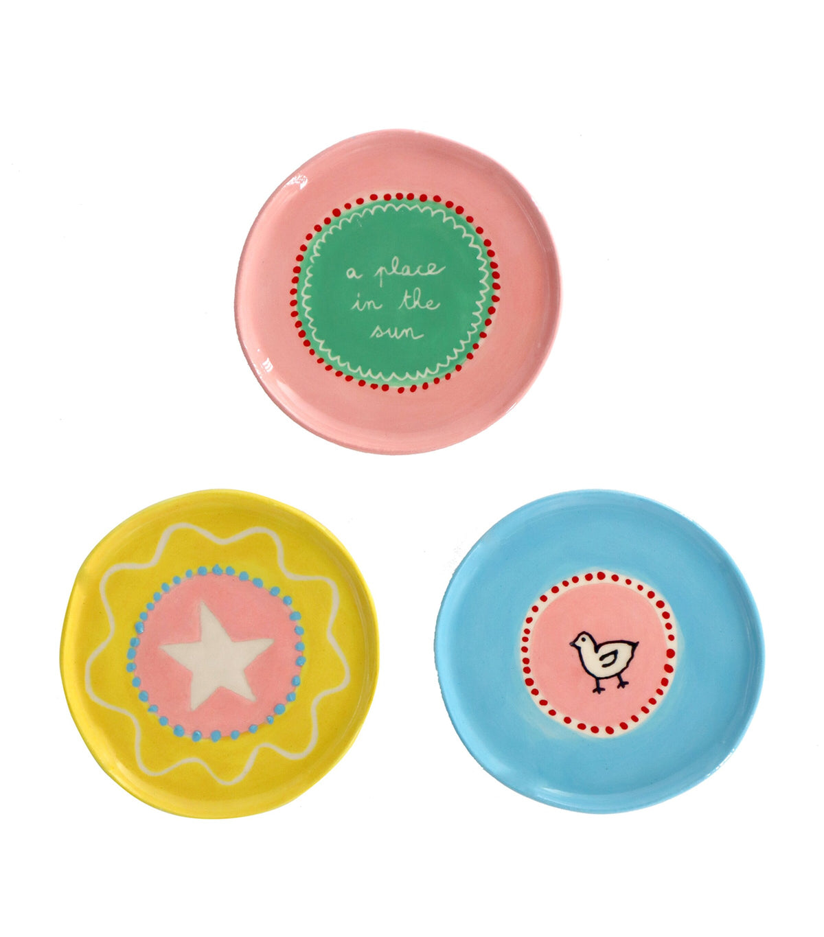 Laetitia Rouget A Place in the Sun jewellery plates 10cm, UK version