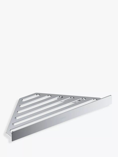 John Lewis Hansgrohe AddStoris Wall-Mounted Shower Corner Shelf Basket- Buy online at McGrocer