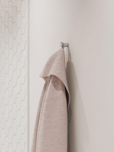 John Lewis Wall-Mounted Bath Towel Hook with Metal Construction and Concealed Attachment- Buy online at McGrocer